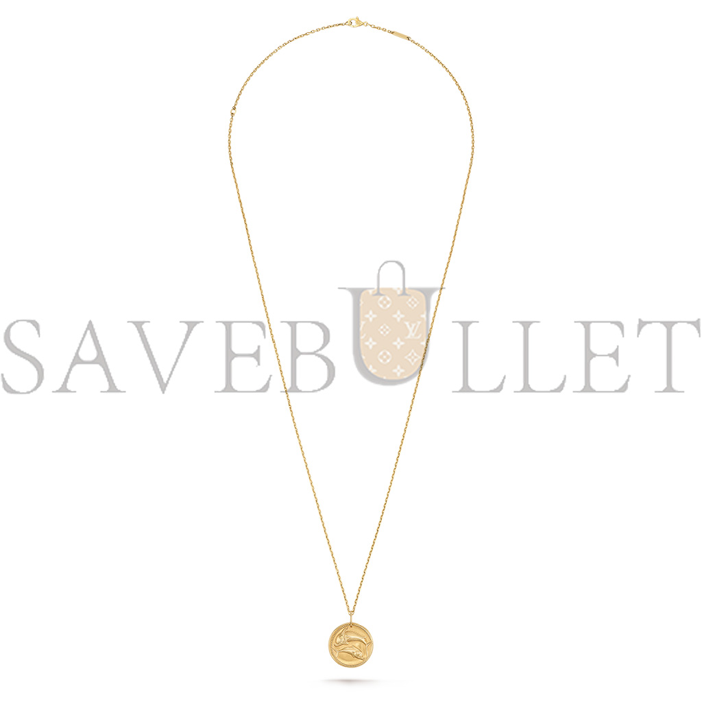 V*N CL*F arpels zodiaque medal piscium (pisces) - yellow gold  vcarp7sy00